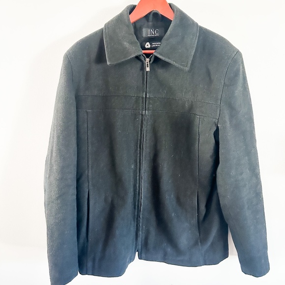 INC Wool Blend Zipper Front Jacket | Size Medium Mens - Picture 4 of 5